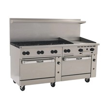 Vulcan 72SC-8B24G 72" Range 8 Burners 24" Griddle w/Convection Standard Ovens