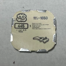 AS A SCHILD PART 445 SETTING LEVER SPRING - SET BRIDGE CAL 1650 1660 SIZE 11 1/2
