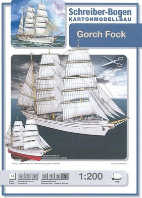 Schreiber Bogen 616 - Segelschulschiff Gorch Fock , 1:200