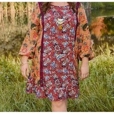 Matilda Jane Boho Choose Your Own Path Lovely Menagerie Dress Size XS Fairy