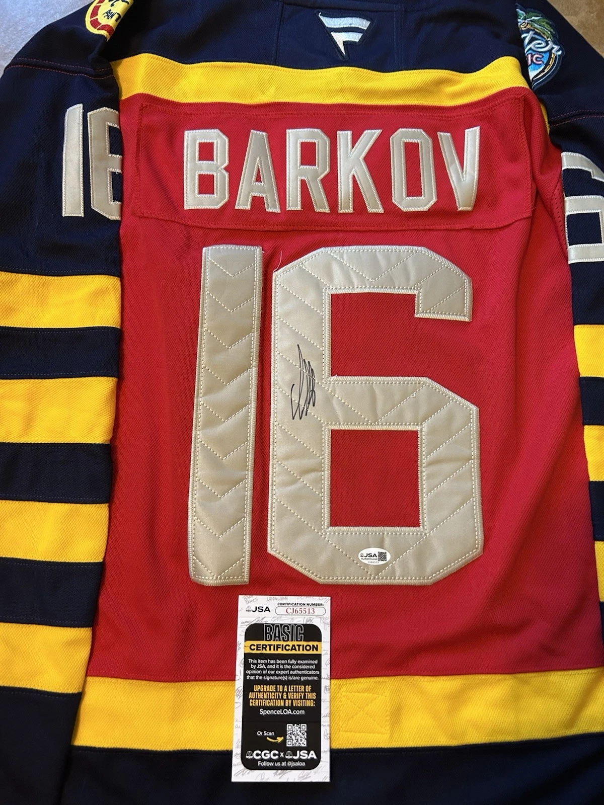 Aleksander Barkov Signed Florida Panthers 2026 Winter Classic Jersey JSA COA
