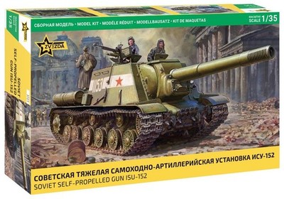 1:35 ZVEZDA Soviet Self-Propelled Gun Isu-152 Kit ZS3721 Modellbau