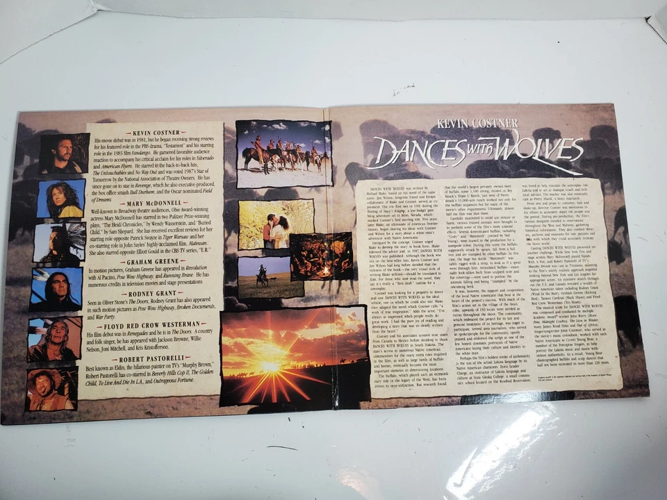 Dances With Wolves Laserdisc LD - 2 Disc - Kevin Costner - Image 4 of 4
