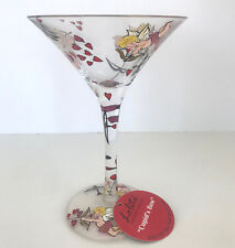 Rare Lolita "Birthday Guy" Martini Glass RETIRED 7 Oz Gift NIB FREE shipping!