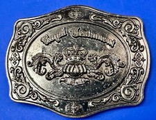 Royal Treatment - Princess Crown Girlie Black Metal Belt Buckle