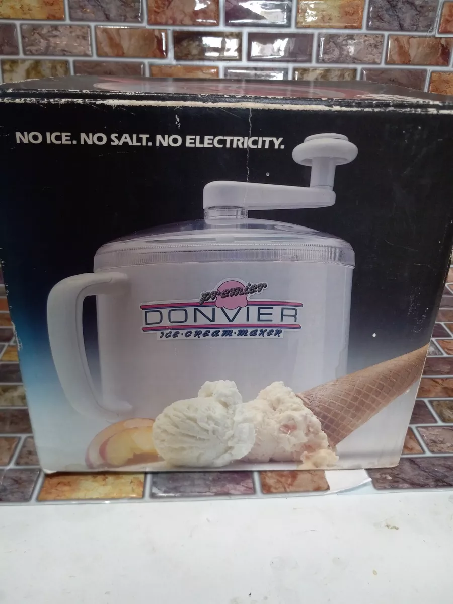 Donvie Premier Ice Cream Maker Red 1 Qrt No Ice Salt No