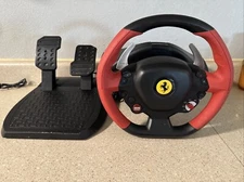 Thrustmaster Ferrari 458 Spider Xbox One Gaming Racing Steering Wheel & Pedals