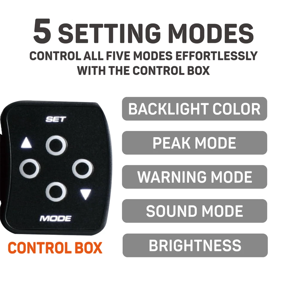 RACETECH Performance Electrical 115mm 4.53" Tachometer Warning Diesel 80000RPM - Image 4 of 4