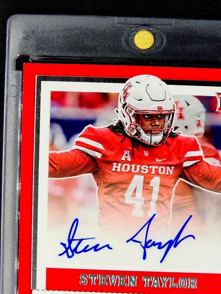 2017 Panini Contenders College Autograph Ticket 249 Steven Taylor Auto RC Rookie - Image 3 of 4