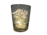 "Teelicht Glas Windlicht \"SchildkröTe\" GeäTzt Deko Handmade, Muttertag Trinkglas"