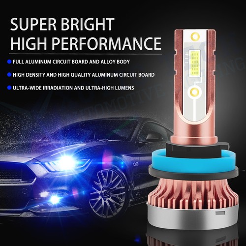 Ice Blue 8000K LED High Low Beam 9005 Fog Light H11 For Toyota 4Runner 2010-2013 - Picture 6 of 13
