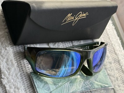 Maui Jim Peahi MJ 202 71 Mahi Mahi Marlin Frame Blue Hawaii