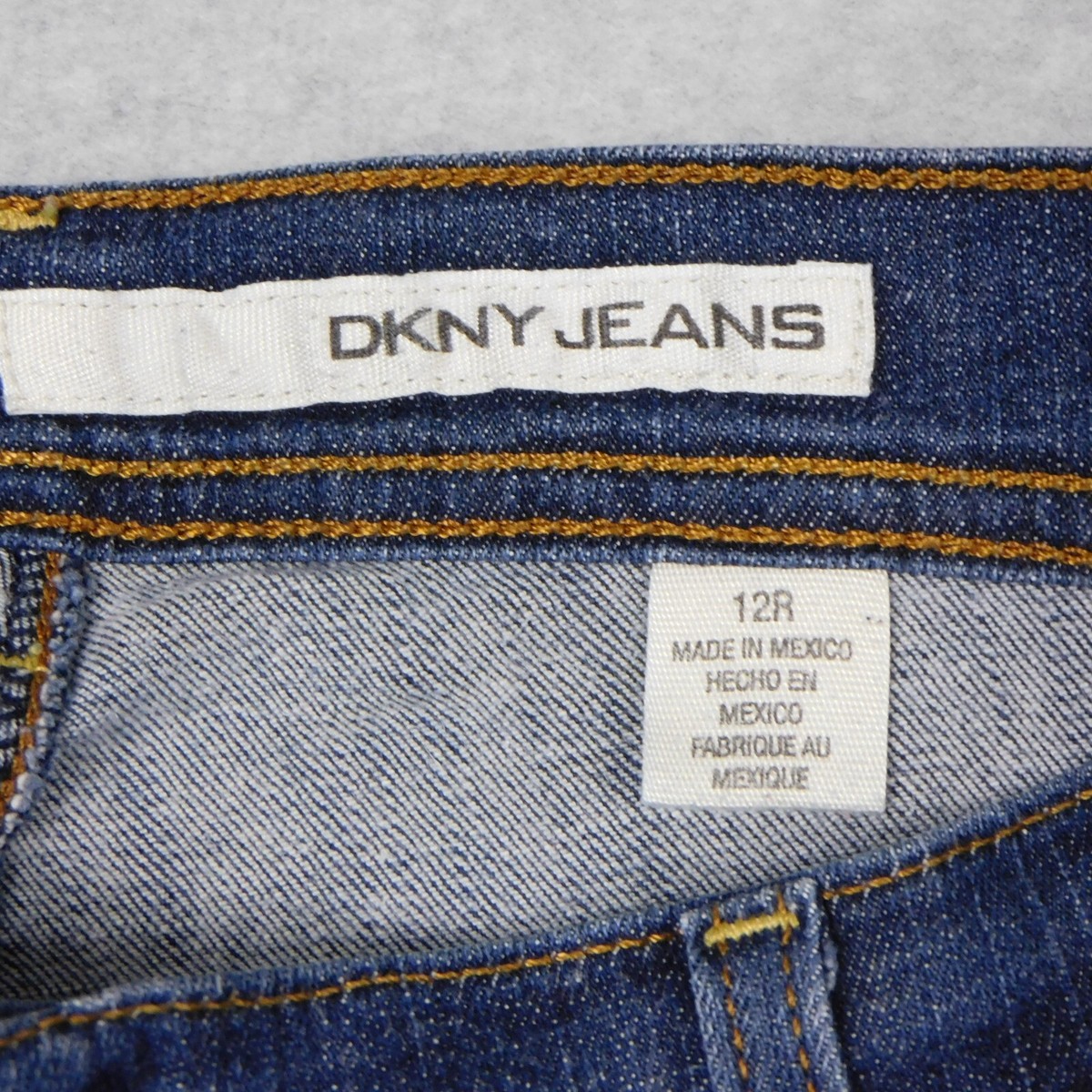 パンツ DKNY wide straight denim pants archive DKNY Jeans Women's 12R Jeans Straight Dark Wash Zip Fly