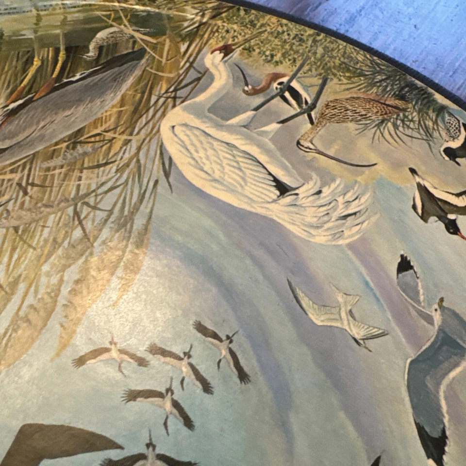 Vtg 1965 Springbok Circular Puzzle "Water Birds" by Arthur Singer / PZL C912 - Image 3 of 4