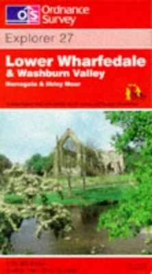 Lower Wharfedale and Washburn Valley (Ex... by Ordnance Survey Sheet map, folded