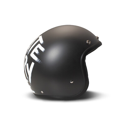 DMD Retro I Hate Everyone Matt Black Gr. XXL Jethelm Open Face Helm Motorradhelm