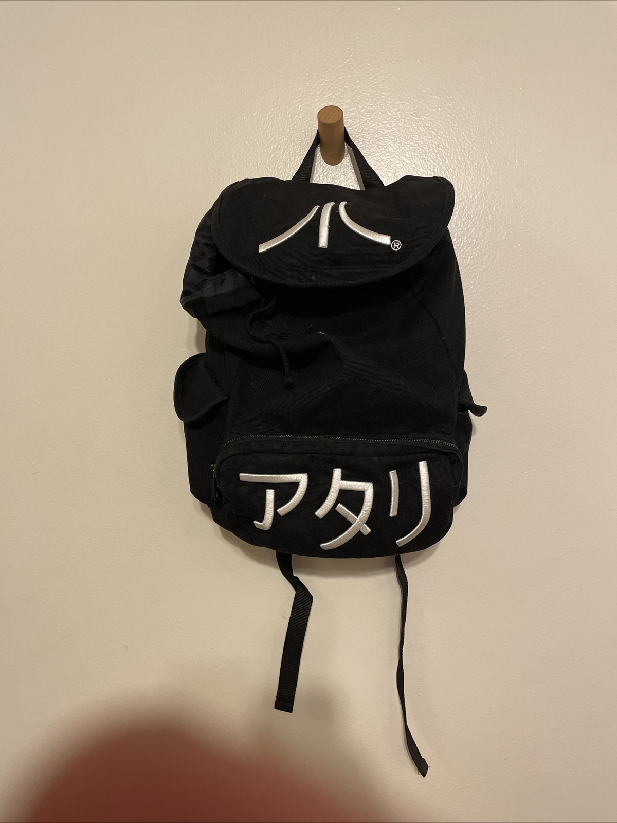 ATARI Black Katakana Backpack Japanese Logo Officia… Gem