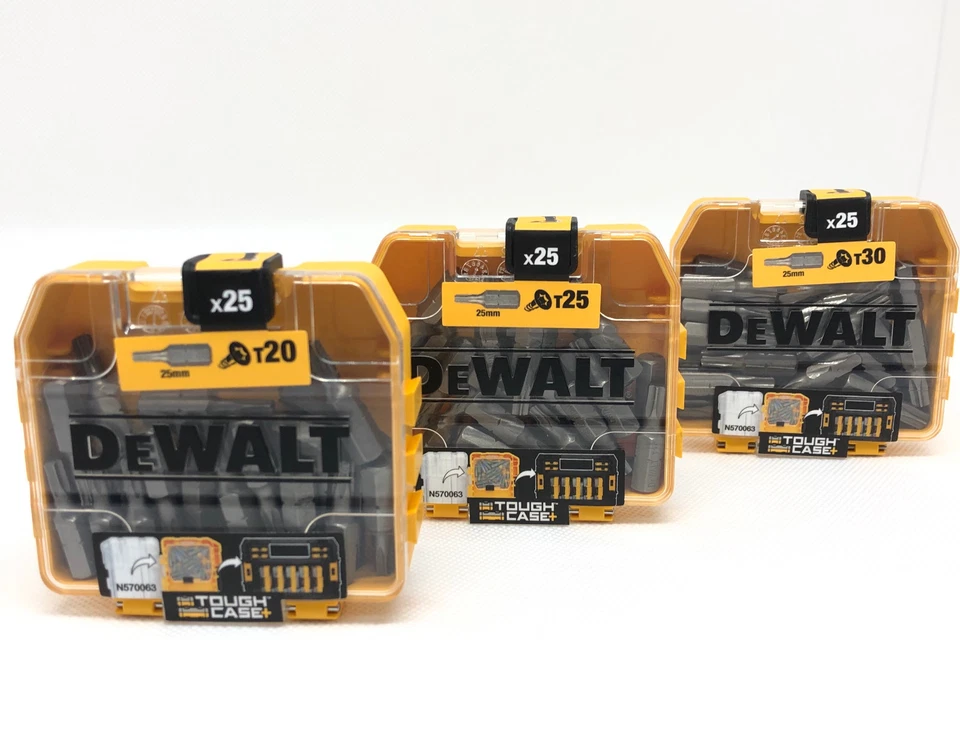 DeWalt Bits Pack T20 T25 T30 für TX I-Stern Schrauben Schrauber Bit-Set Bit-Box