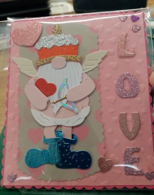 Amor Love Zwerg! gestanzte Kartenaufleger - Valentinstag oder einfach nur zu sagen, dich zu lieben