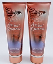 2 VICTORIA'S SECRET AMBER ROMANCE SUNKISSED FRAGRANCE BODY LOTION 8 oz NEW