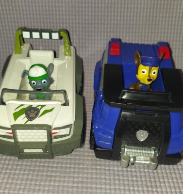PAW Patrol Tracker Jungle Cruiser Vehicle Jeep Set Truck Ranger & Chase Tow 