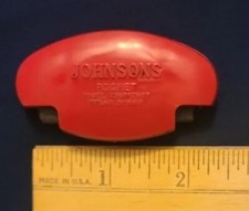 Vintage Johnson's Pocket Ice Skate Sharpener Red Plastic FREE SHIPPING