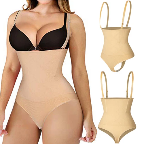 Slimmer Body Shaper Women Surgery Girdle Shapewear Bodysuit Asjustable Straps UK - Picture 1 of 32
