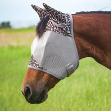 CASHEL Arab / Small Horse Size LEOPARD CRUSADER FLY MASK Standard w/ Ears