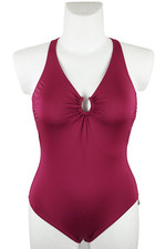 Costume da bagno Opera taglia 42 coppa C costumi da bagno bordeaux rosso costume da bagno