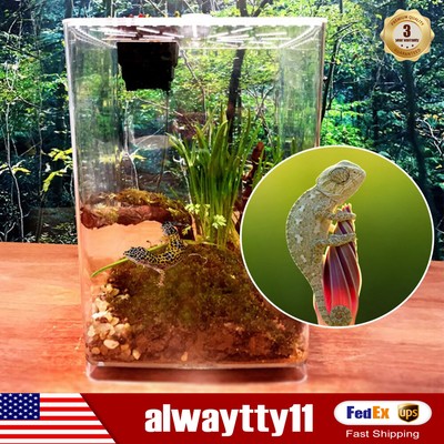 Large Acrylic Reptile Terrarium Gecko Lizard Spider Vivarium Enclosure Tank