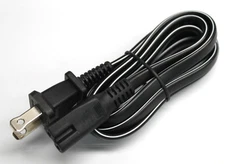 5Ft Polarized Power Cord 2-slot Cable Replacement for DVD VCR Boom Boxes