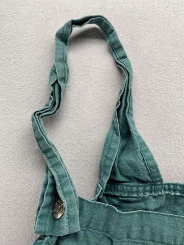 Vintage Original Bugle Boy Classic Overalls Shorts HY1 Blue Suspenders Retro - Picture 8 of 24