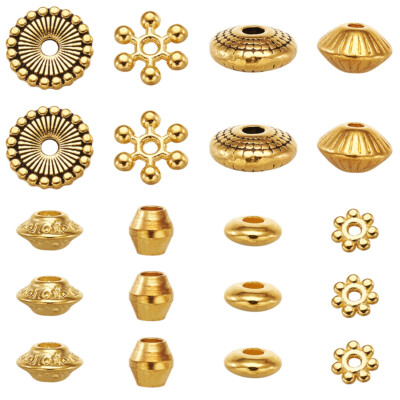 Legierung & Messing Perlen Abstandshalter Gemischte Stile Perle Charm Abstandshalter Basteln 320 Stck./Box