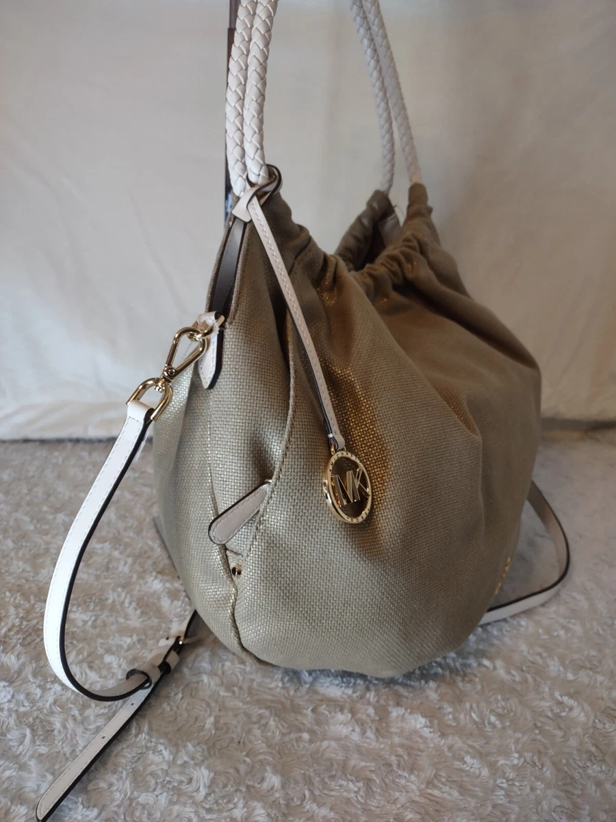 Michael kors burlap bag cheap