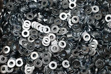 (1500) #12 SAE Machine Screw Flat Washers - Zinc Plated 12-24