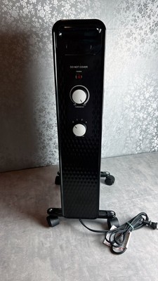 Mainstays 1500W Electric Oil-Filled Portable Radiant Space Heater + Safety  Guard | eBay