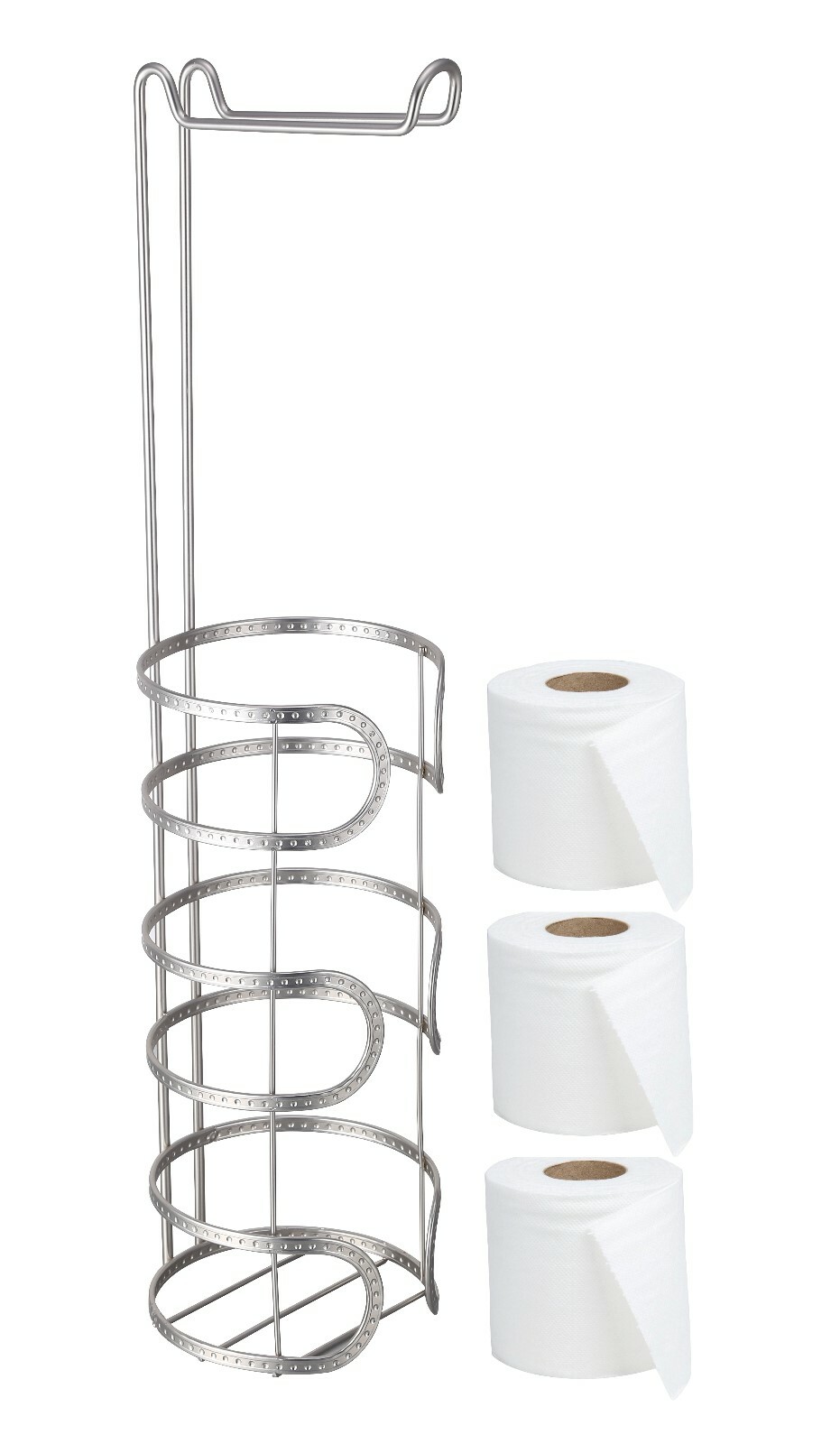 Stainless Steel Chrome Toilet Roll Holder Free Standing Toilet Roll Storage New eBay