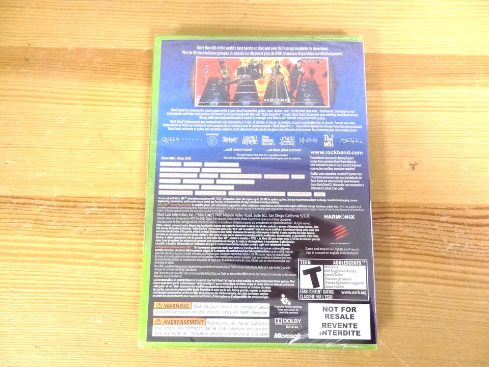 Microsoft Xbox 360 Rock Band 3 Wireless Keyboard + Game Bundle NEW SEALED - Image 4 of 4