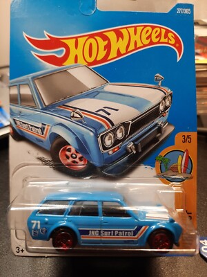 ホットウィール　'71 ダットサン 510 ワゴン　ブルーバード Hot Wheels '71 Datsun Bluebird 510 Wagon Blue 277/365 | eBay