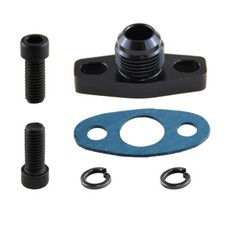 AN10 Turbo Oil Return Drain Flange Adapter Kit For Garrett T25 GT28 T30 GT50 BK