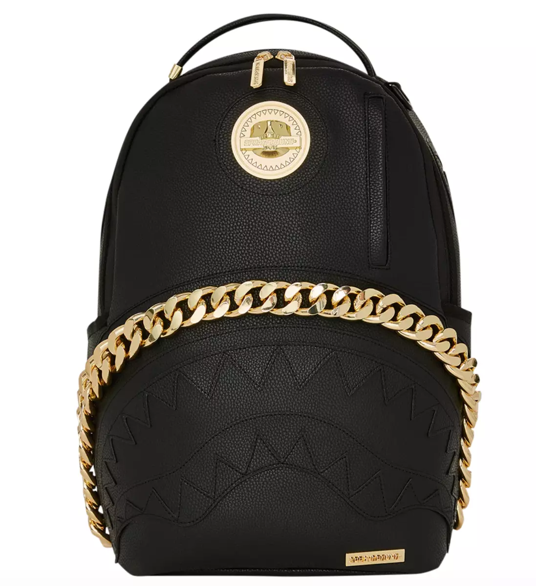 gold sprayground backpack