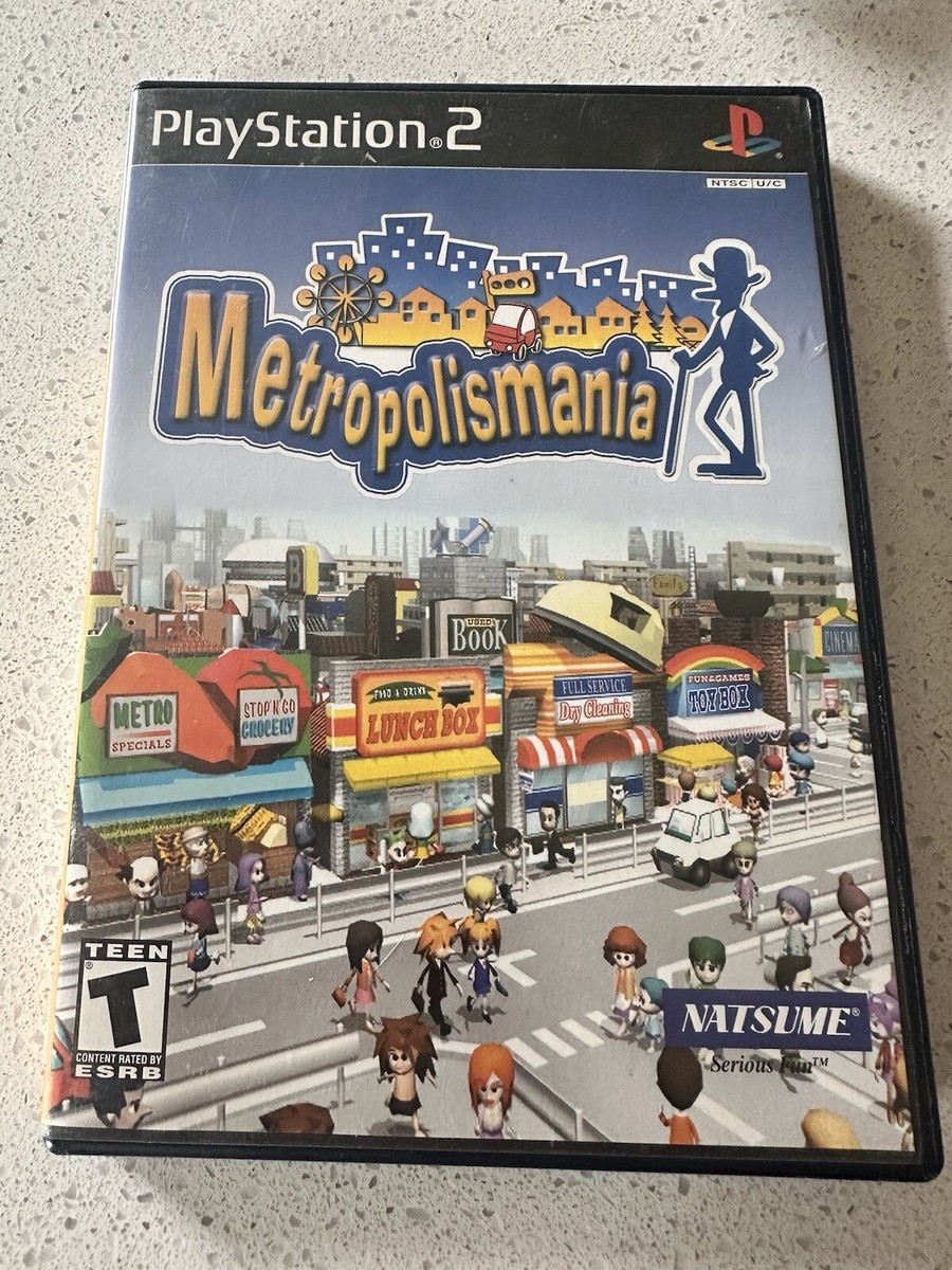 MetropolisMania 2 PS2 PlayStation 2 Game Case Strategy City