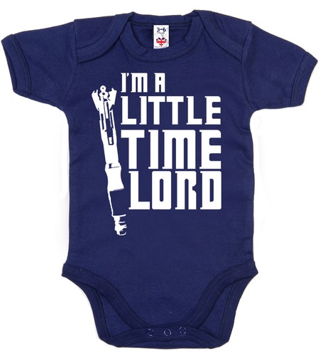 Doctor Who Baby "I'm a Little Time Lord" Bodysuit Babygrow Girl Boy Timelord - Picture 6 of 10