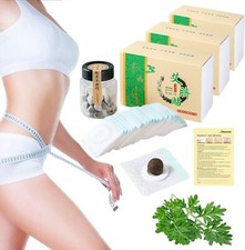 90 Mugwort Belly Patches Natural Wormwood Essence Moxibustion Navel Stickers
