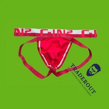 C-IN2 men Red Mesh Jock strap jockstraps underwear size  XL