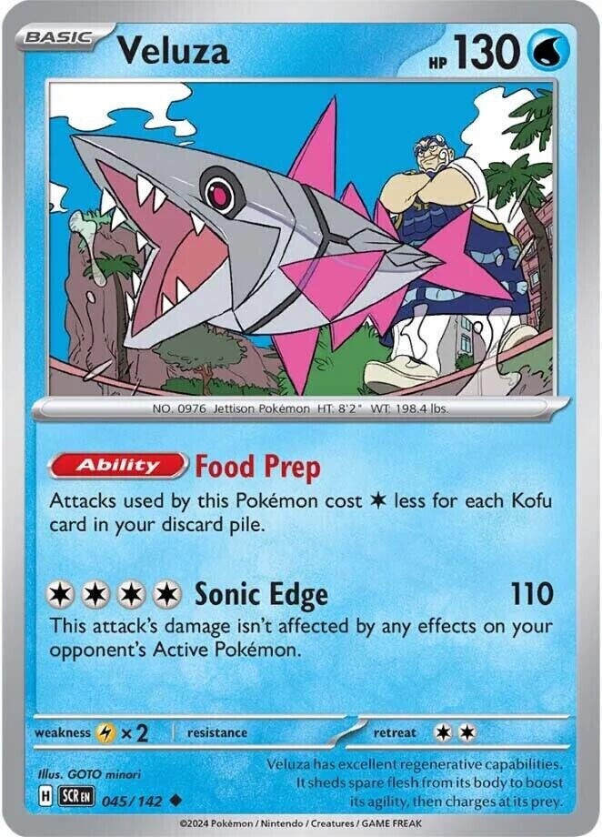 Pokemon -   Veluza - 045/142 - Stellar Crown - NM/M - NEW