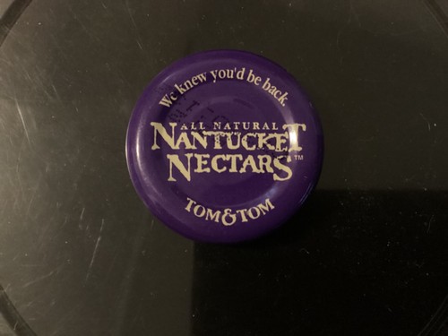 Vintage Nantucket Nectars Apple Juice Bottle Cap, Metal, Used, Quote on Inside - Picture 1 of 2