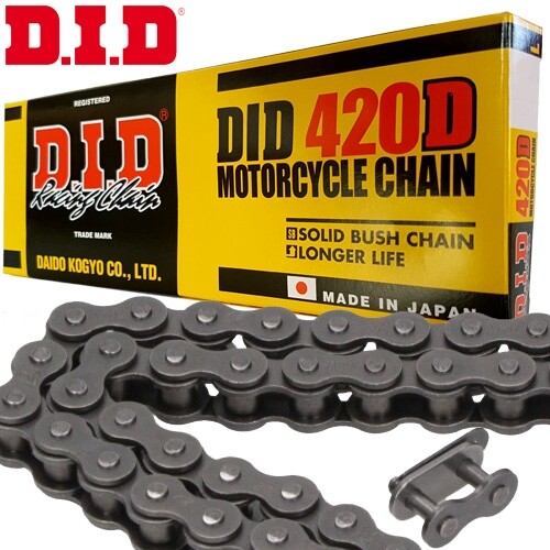 DID Chain for Beta RR 50 Enduro Sport manufactured 16 ZD3C2000 Roller Chain 420D Black Clip - Picture 1 of 1