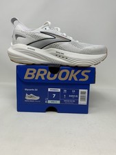 Women's Brooks Glycerin 22, White/Grey/Black, 7 D Medium US