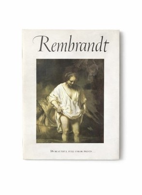 Rembrandt Art Portfolio 1953 Harry N. Abrams   16 Color Prints Art Treasures